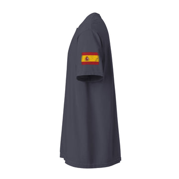 Spain Flag Tee | Sleeve Badge | Unisex | Heavyweight Cotton