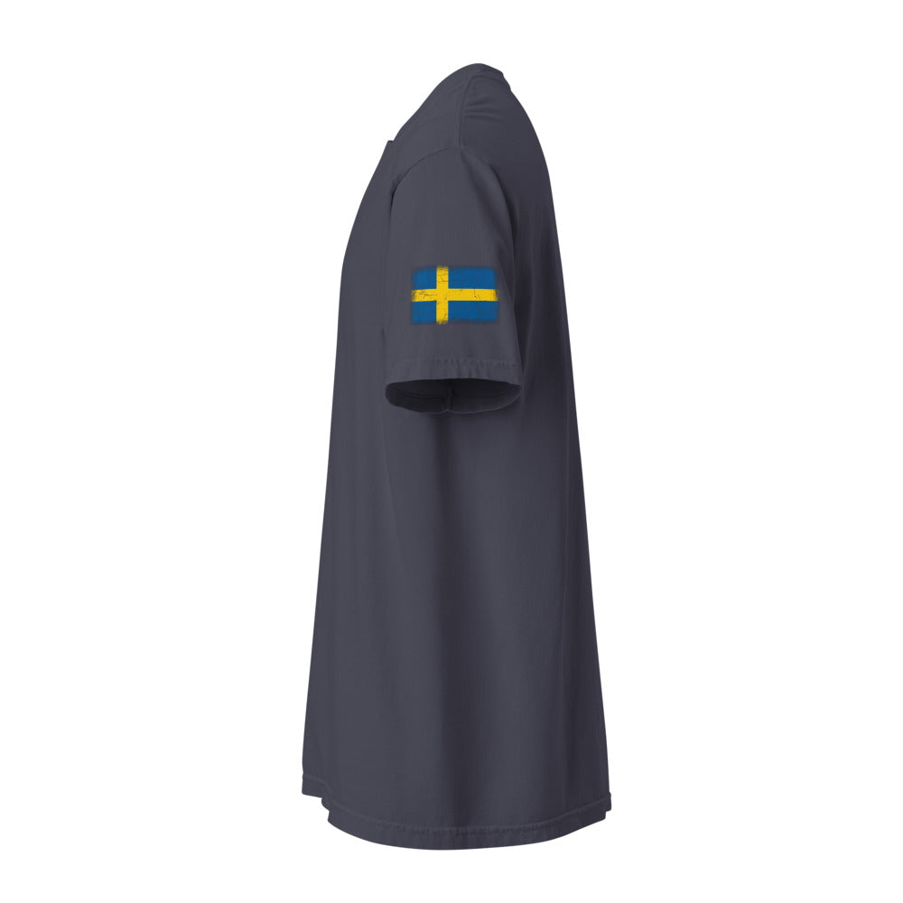 Sweden Flag Tee — Sleeve — Navy