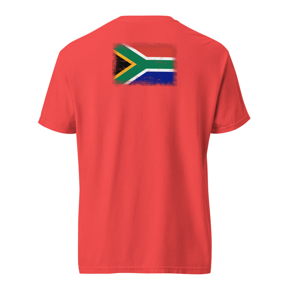 South Africa Flag Tee — Back — Paprika