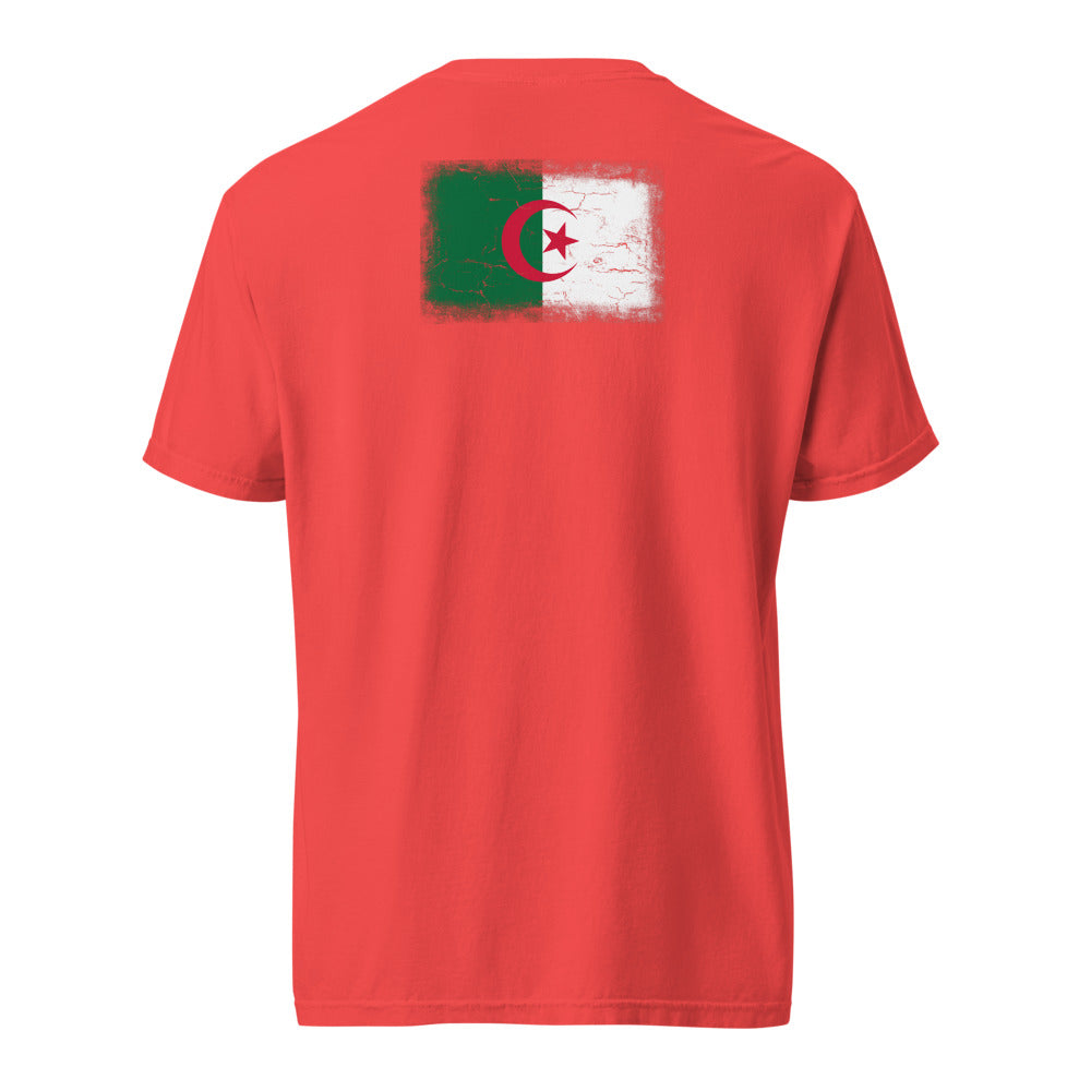Algeria Flag Tee — Back — Paprika