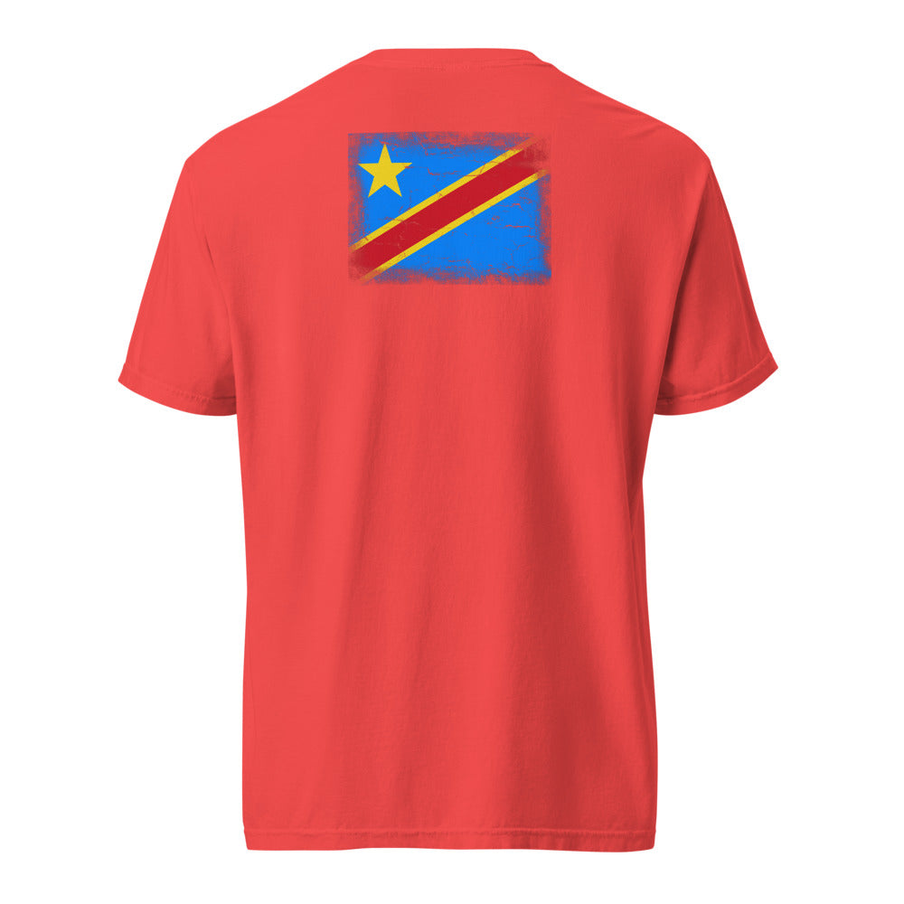 Congo Flag Tee — Back — Paprika