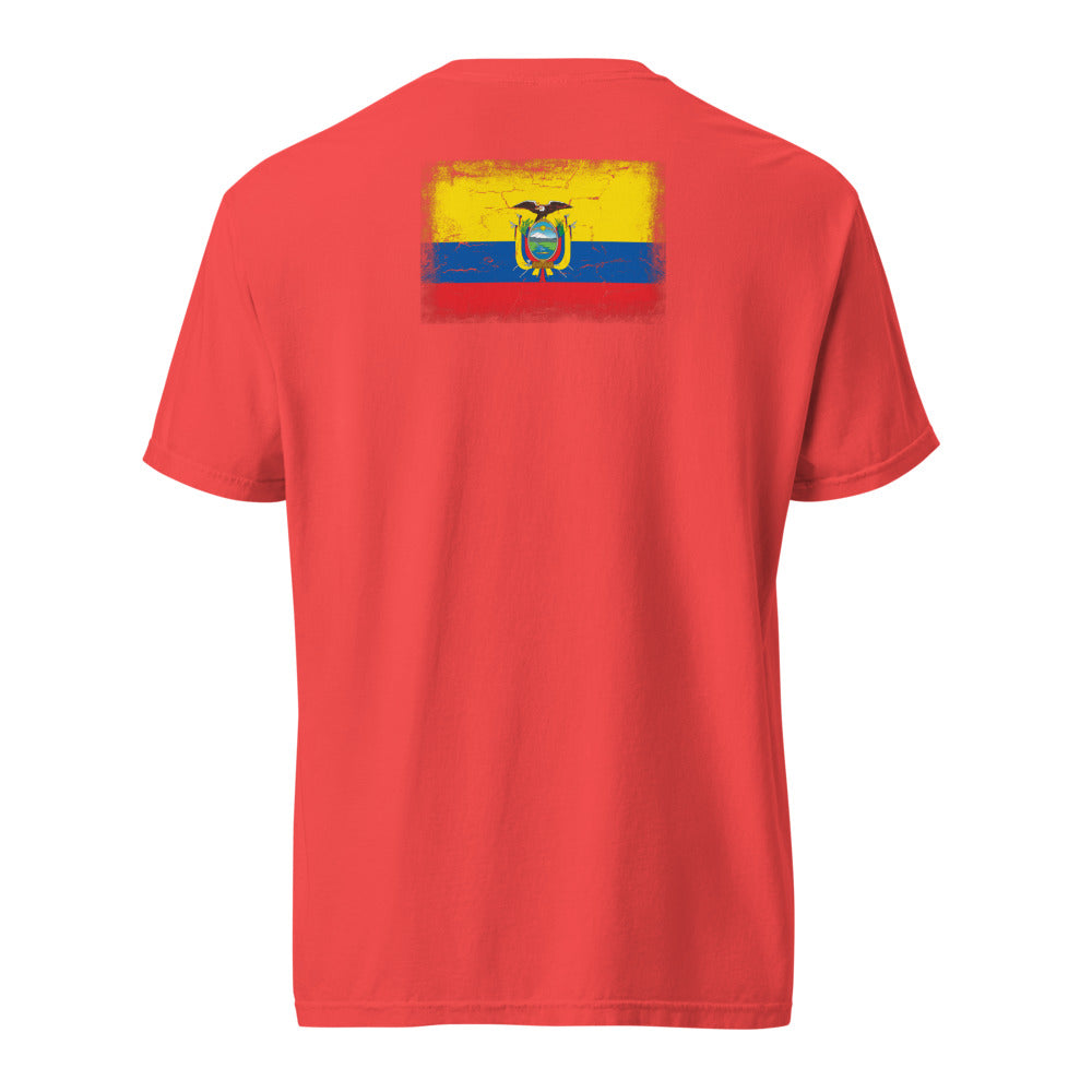 Ecuador Flag Tee — Back — Paprika