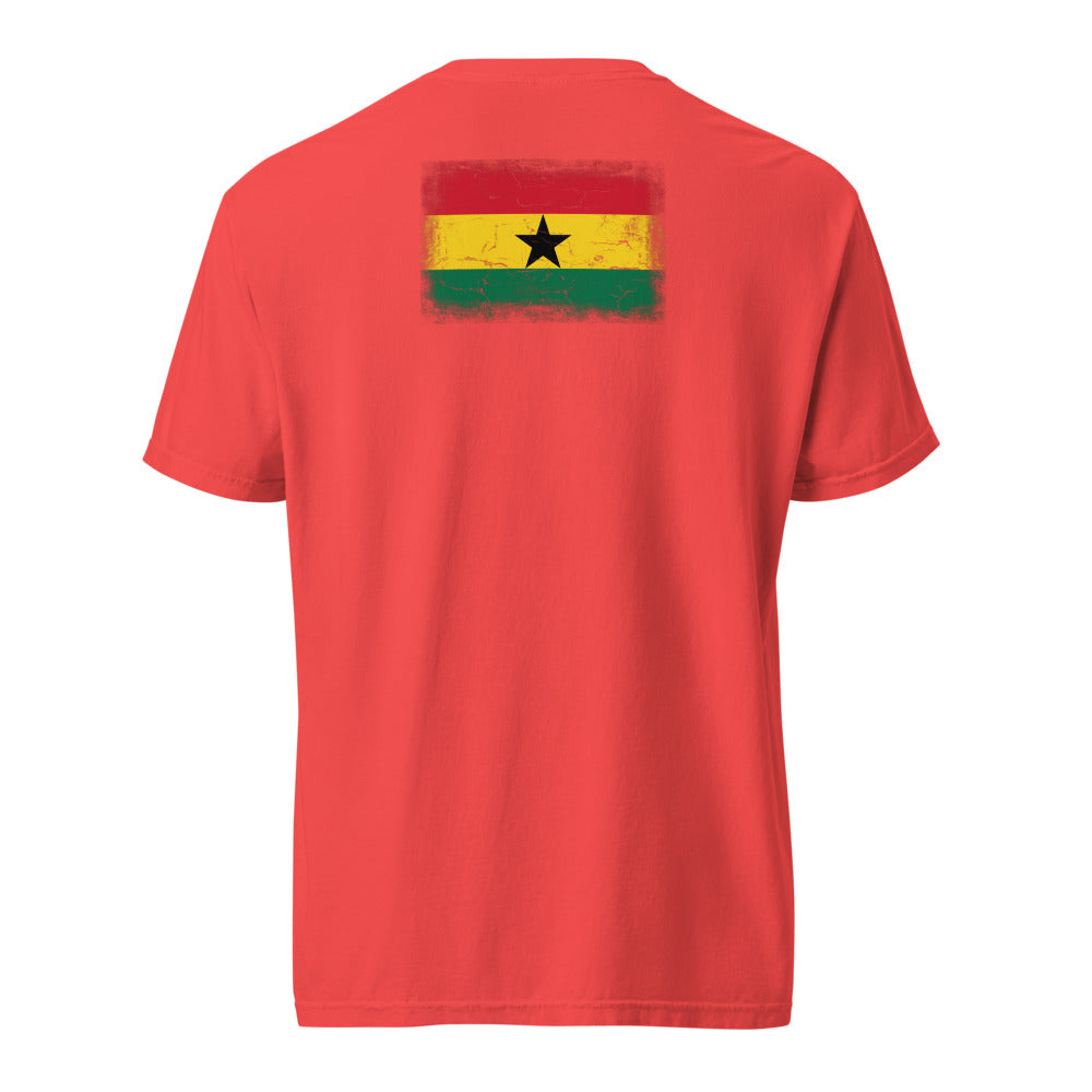 Ghana Flag Tee — Back — Paprika