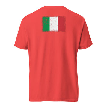 Italy Flag Tee | Back Print | Unisex | Heavyweight Cotton