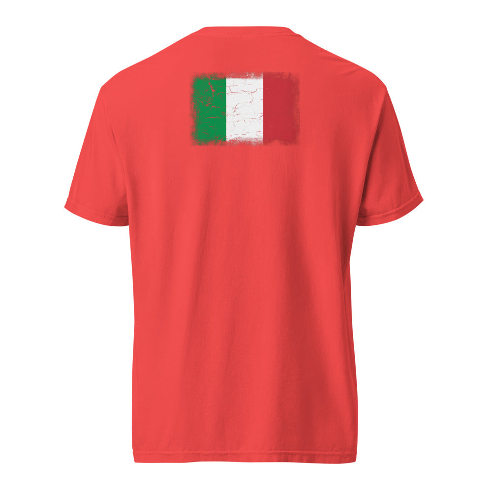 Italy Flag Tee — Back — Paprika