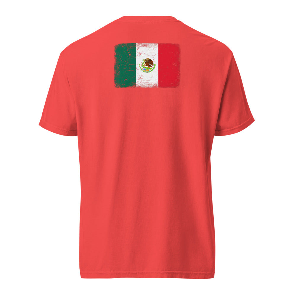 Mexico Flag Tee — Back — Paprika