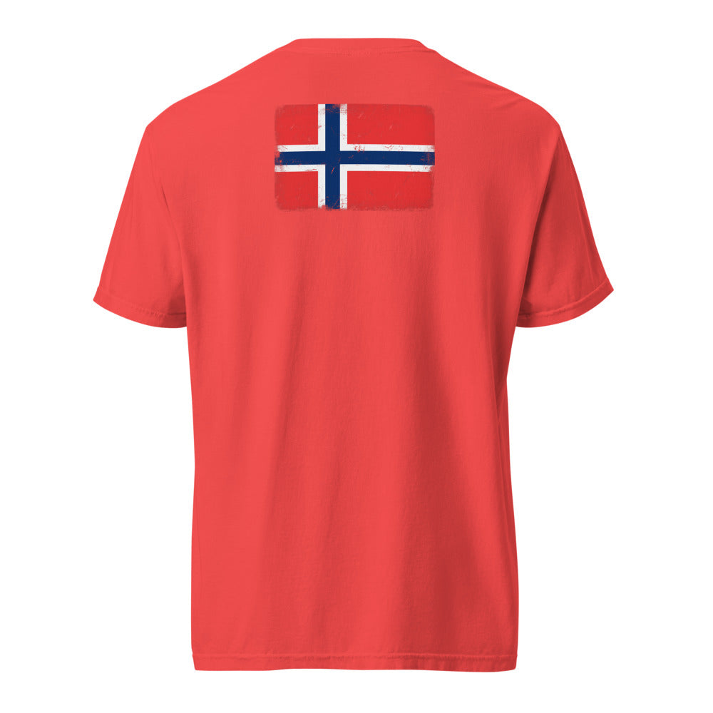 Norway Flag Tee — Back — Paprika