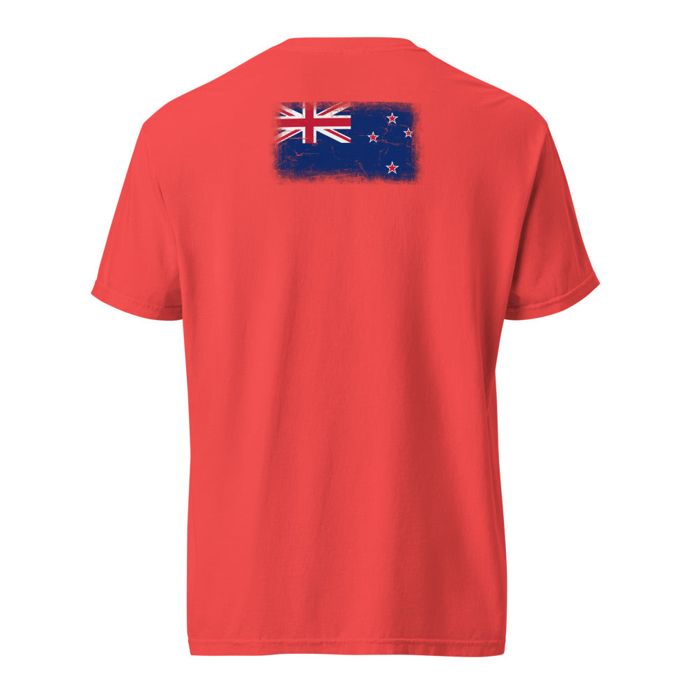 New Zealand Flag Tee — Back — Paprika