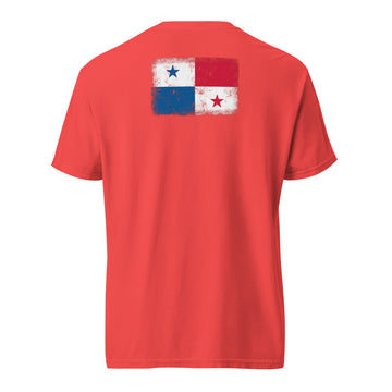 Panama Flag Tee | Back Print | Unisex | Heavyweight Cotton