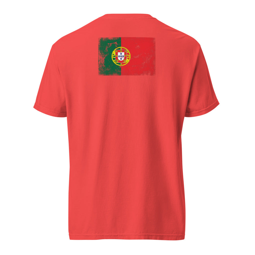 Portugal Flag Tee — Back — Paprika