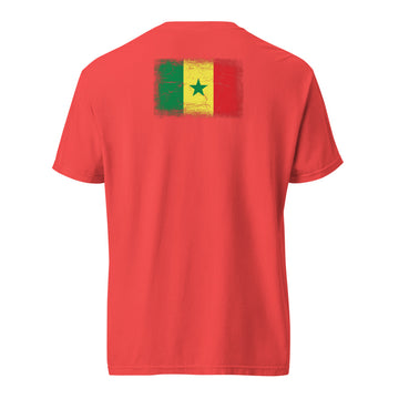 Senegal Flag Tee | Back Print | Unisex | Heavyweight Cotton