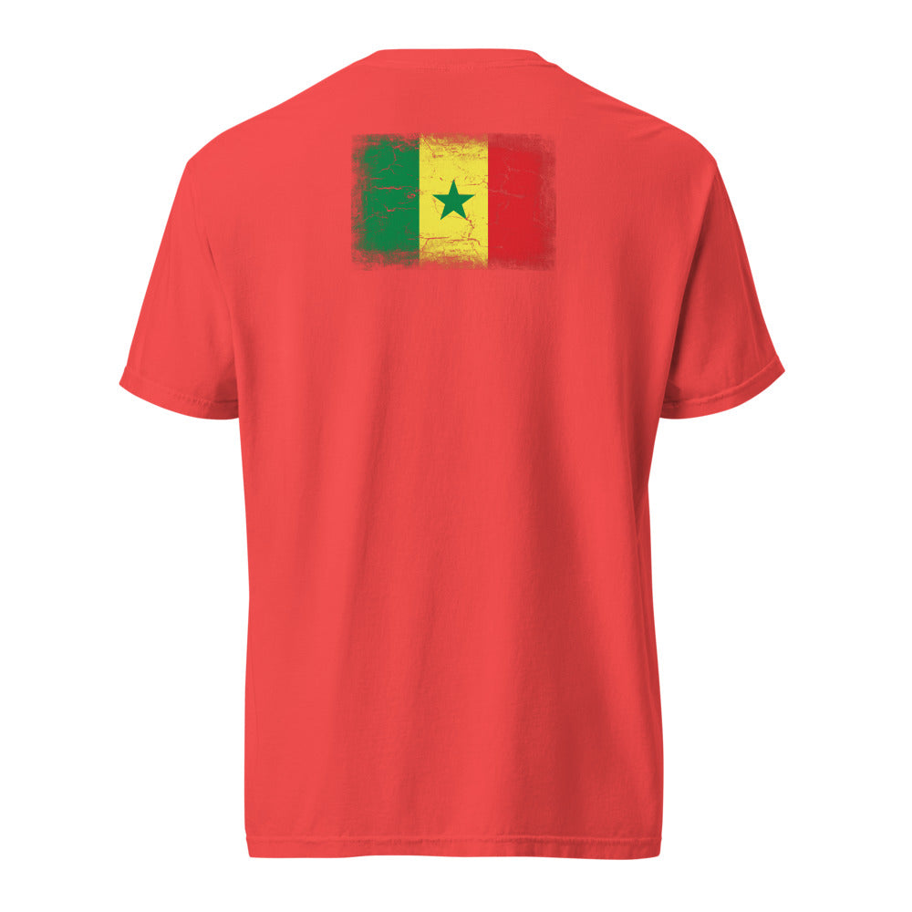 Senegal Flag Tee — Back — Paprika