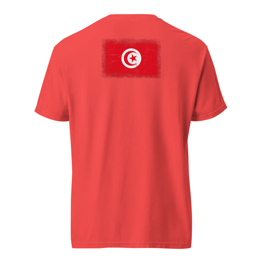 Tunisia Flag Tee — Back — Paprika
