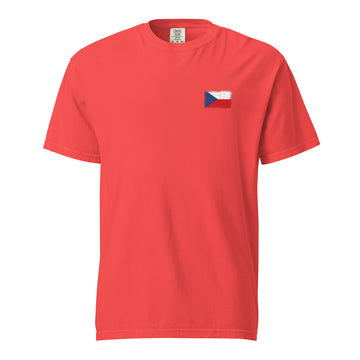 Czechia Flag Tee | Front | Unisex | Heavyweight Cotton
