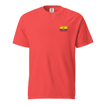 Ecuador Flag Tee | Front | Unisex | Heavyweight Cotton