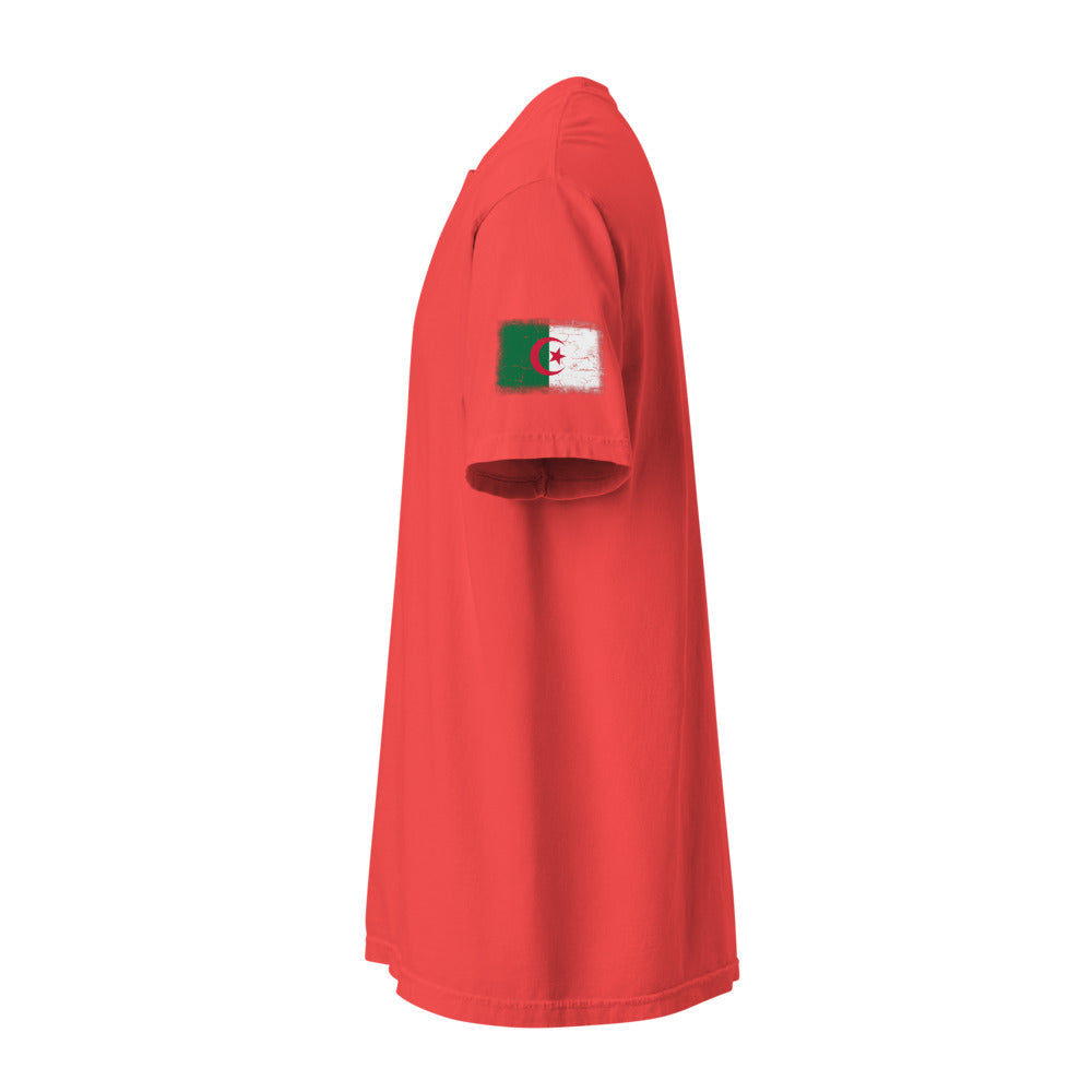 Algeria Flag Tee — Sleeve — Paprika
