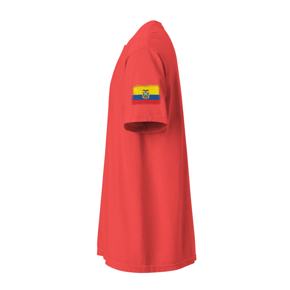 Ecuador Flag Tee — Sleeve — Paprika