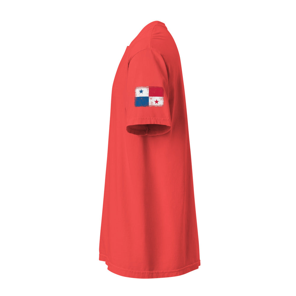 Panama Flag Tee — Sleeve — Paprika