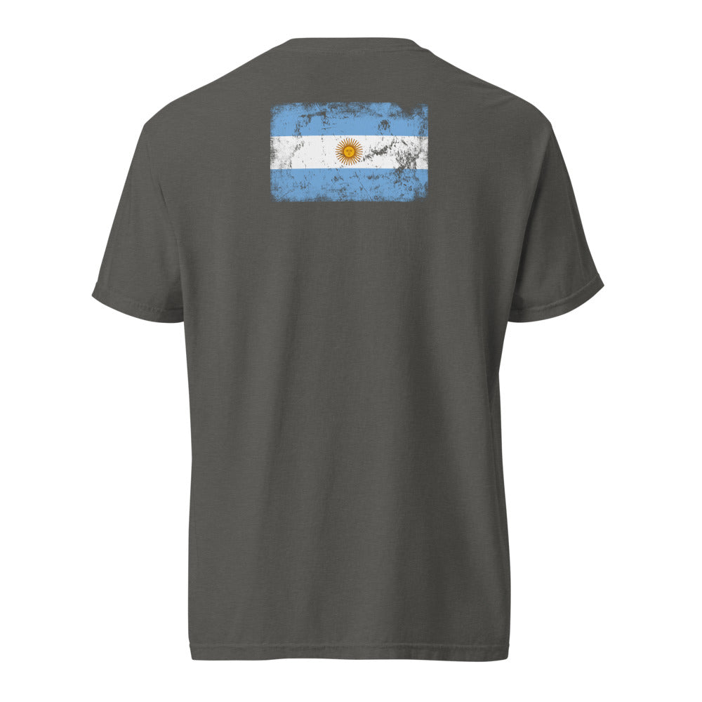 Argentina Flag Tee — Back — Pepper