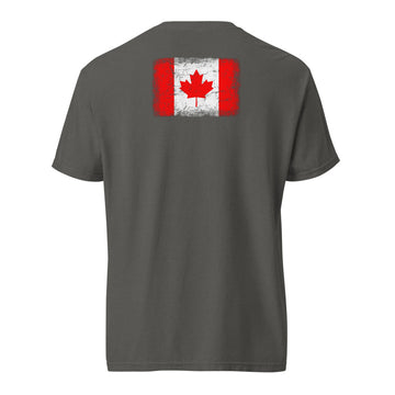 Canada Flag Tee | Back Print | Unisex | Heavyweight Cotton