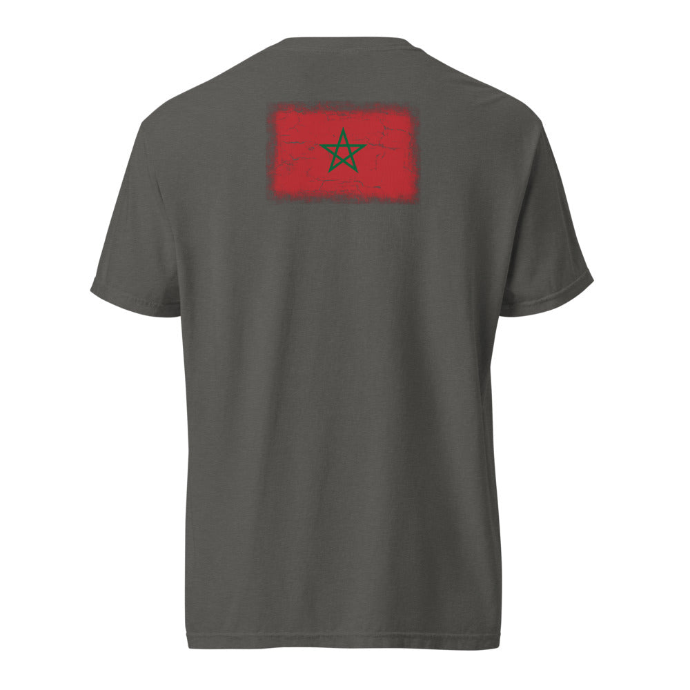 Morocco Flag Tee — Back — Pepper