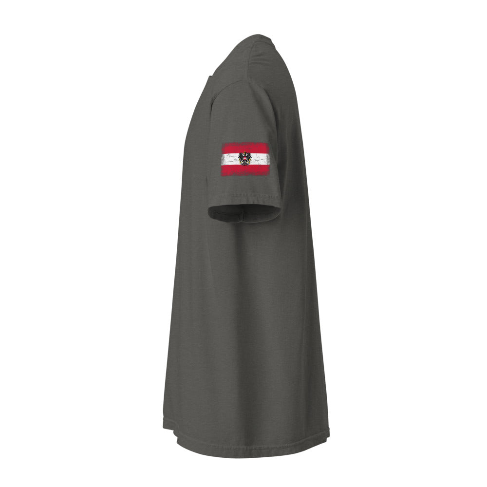 Austria Flag Tee — Sleeve — Pepper