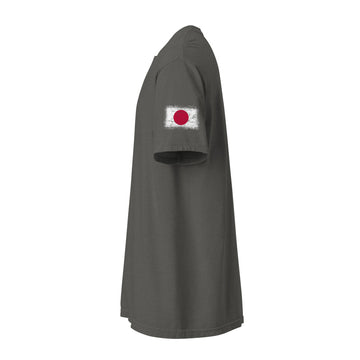 Japan Flag Tee | Sleeve Badge | Unisex | Heavyweight Cotton