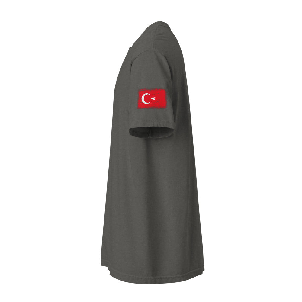 Türkiye Flag Tee — Sleeve — Pepper