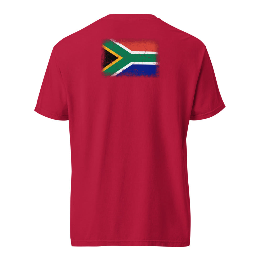 South Africa Flag Tee — Back — Red