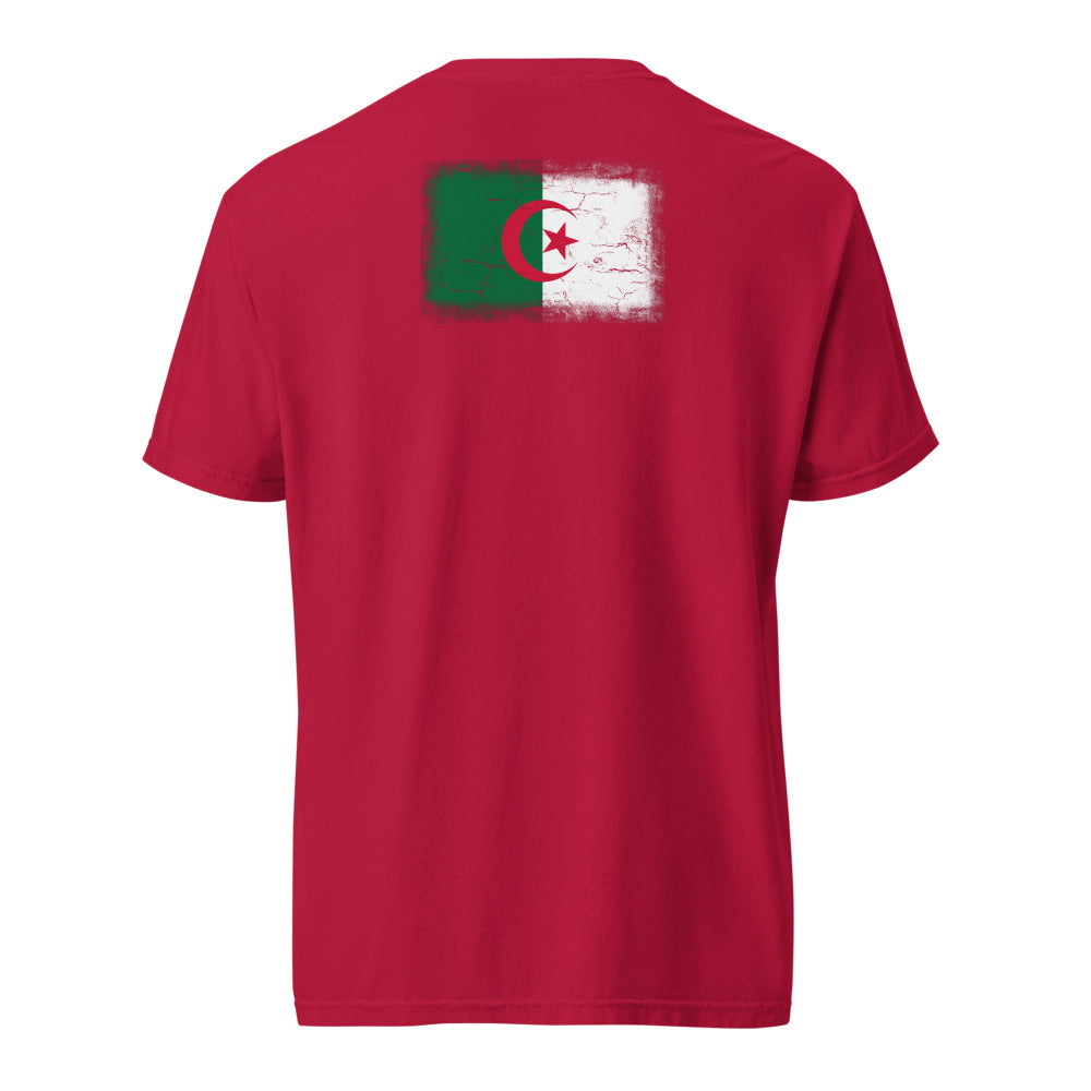 Algeria Flag Tee — Back — Red
