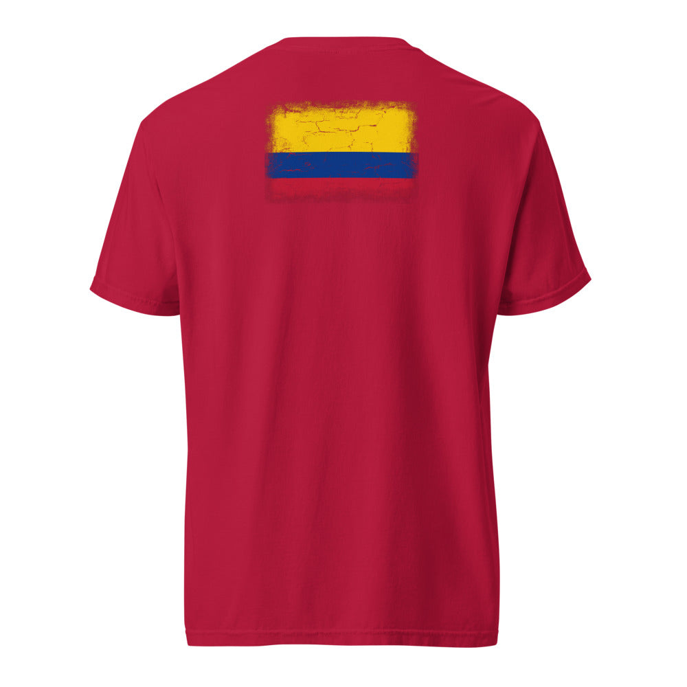 Colombia Flag Tee — Back — Red