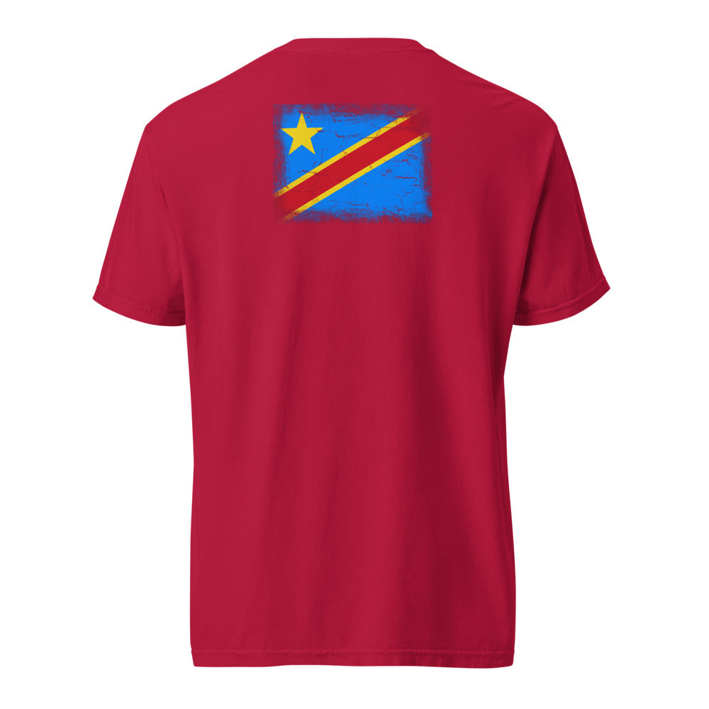 Congo Flag Tee — Back — Red