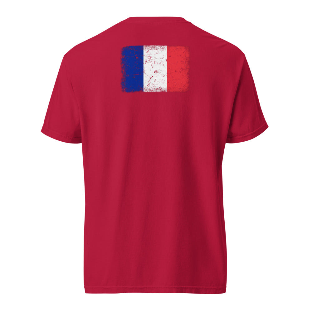 France Flag Tee — Back — Red