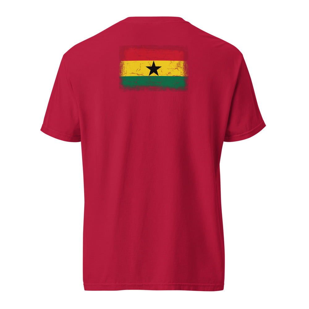 Ghana Flag Tee — Back — Red