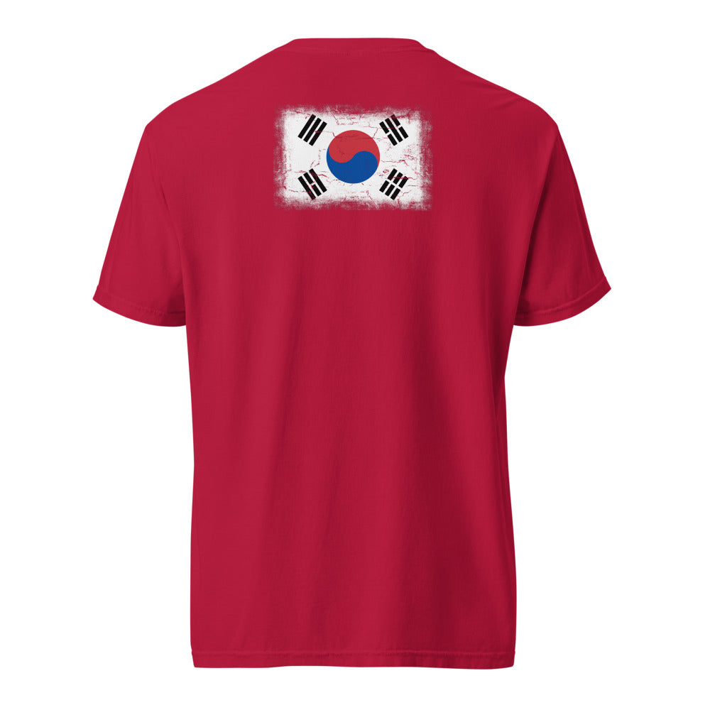South Korea Flag Tee — Back — Red