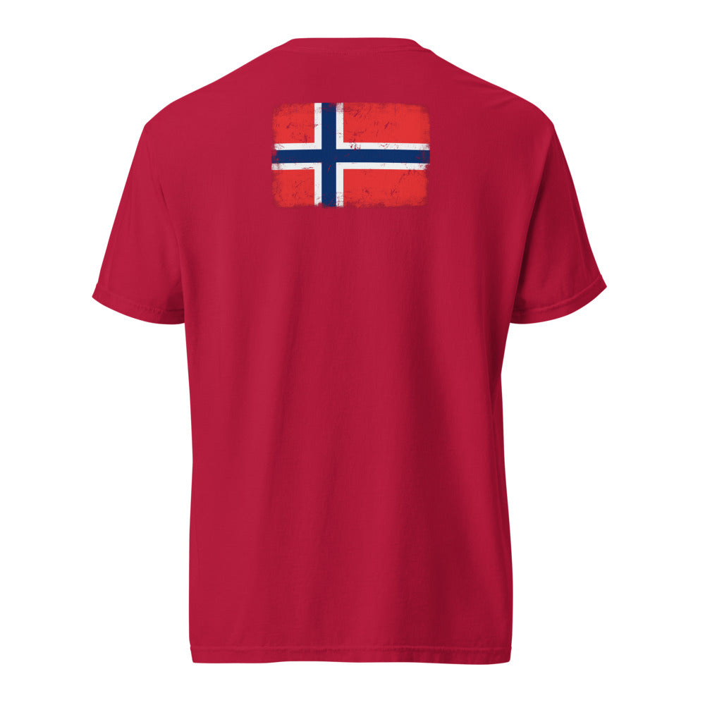 Norway Flag Tee — Back — Red