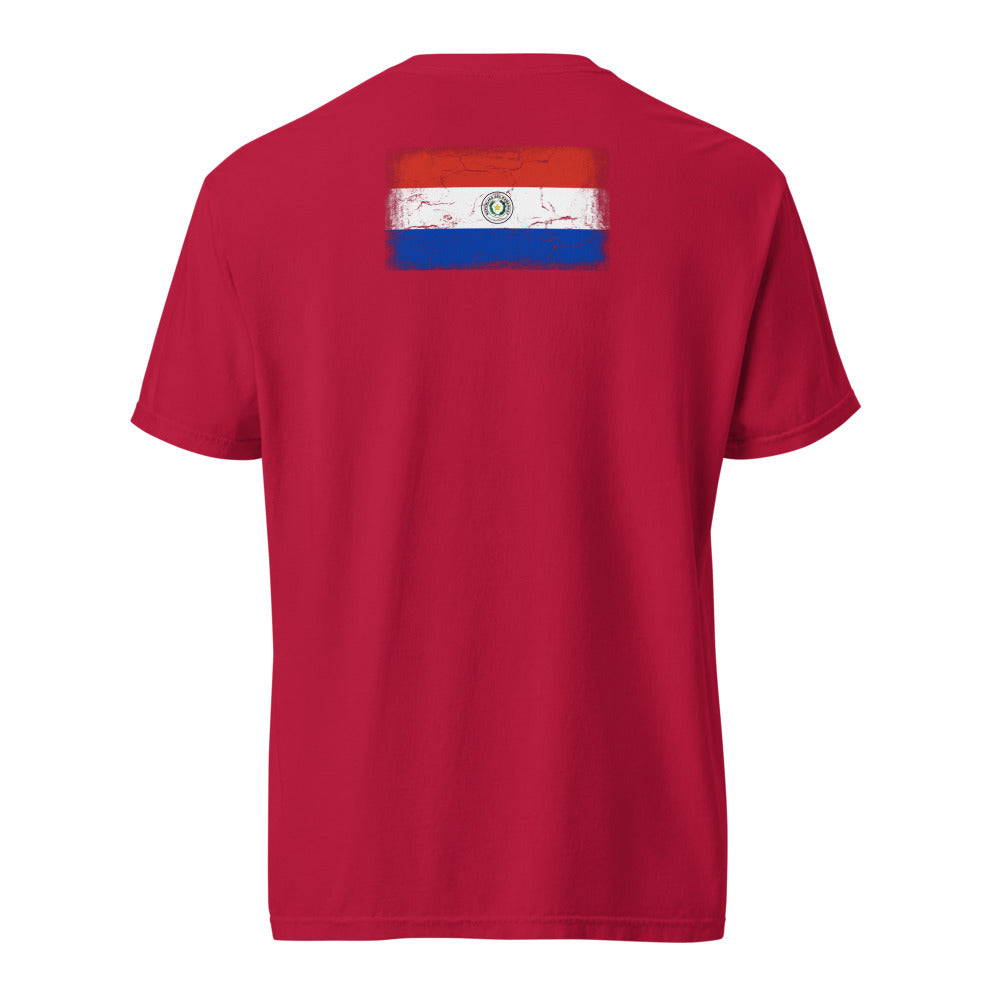 Paraguay Flag Tee — Back — Red