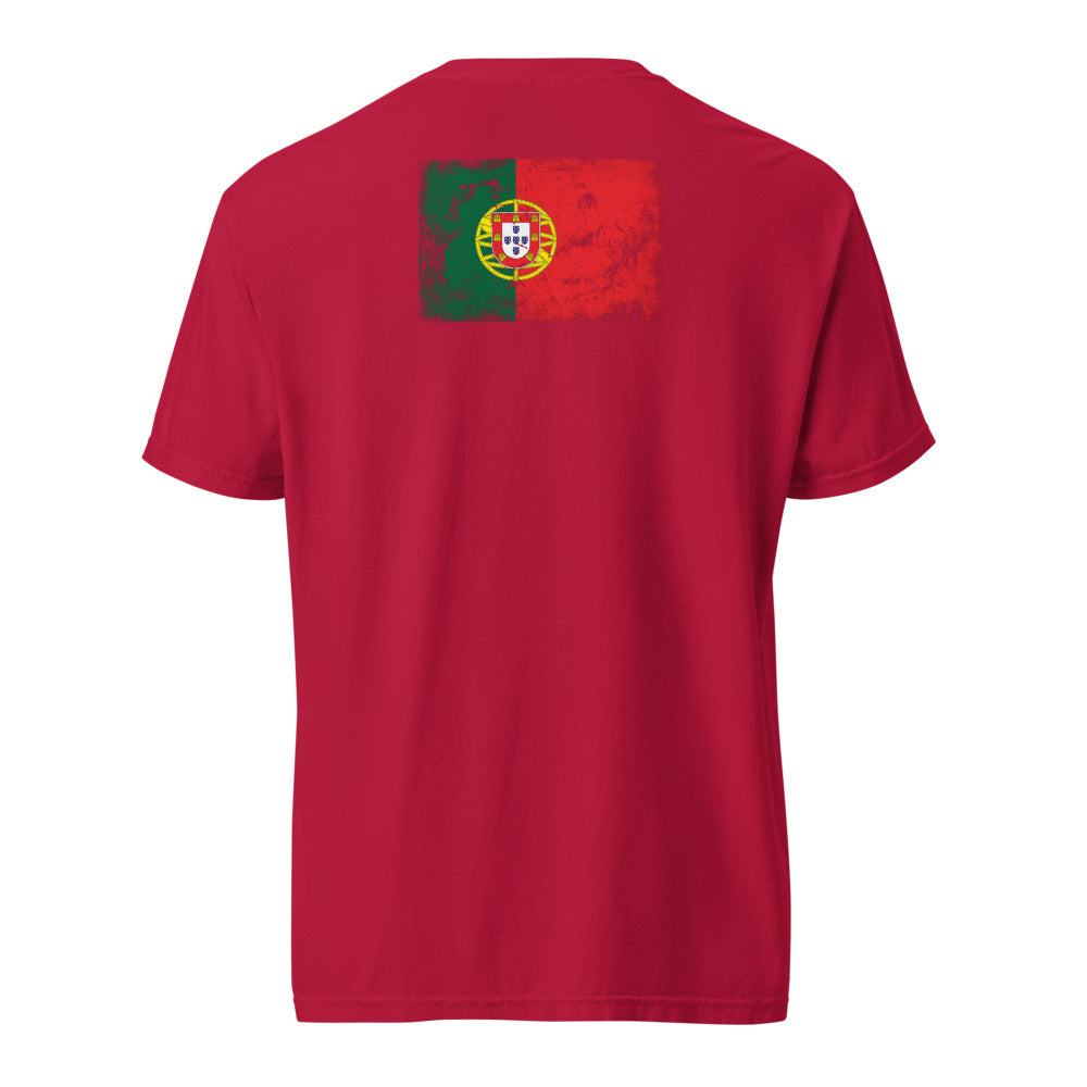 Portugal Flag Tee — Back — Red