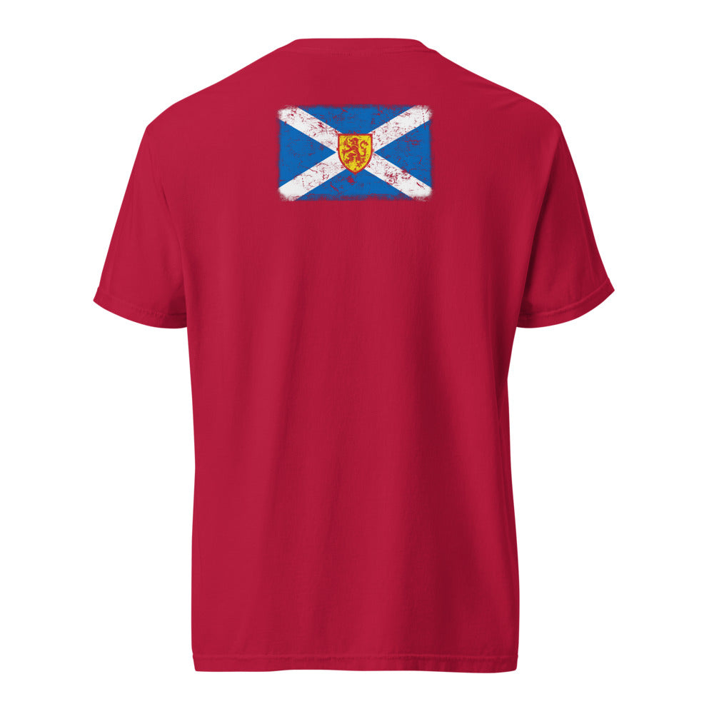 Scotland Flag Tee — Back — Red