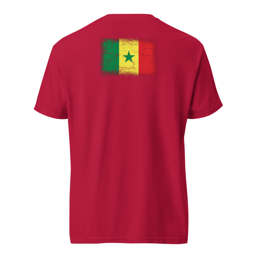 Senegal Flag Tee — Back — Red