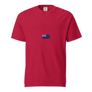 New Zealand Flag Tee | Minimal | Unisex | Heavyweight Cotton