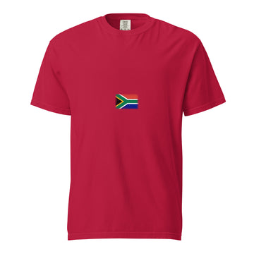 South Africa Flag Tee | Minimal | Unisex | Heavyweight Cotton