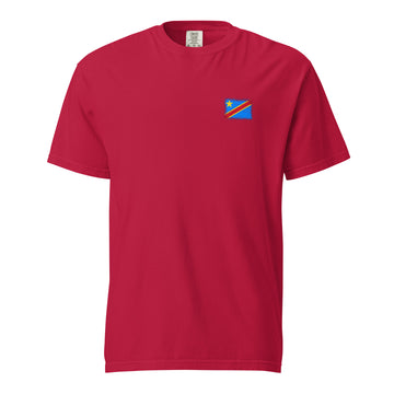 Congo Flag Tee | Front | Unisex | Heavyweight Cotton