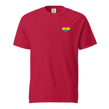 Ecuador Flag Tee | Front | Unisex | Heavyweight Cotton