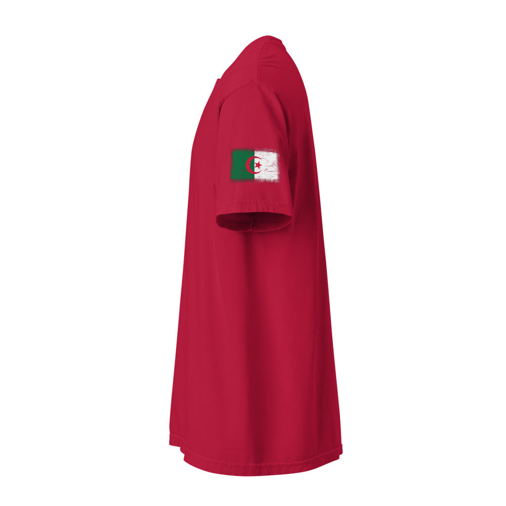 Algeria Flag Tee — Sleeve — Red