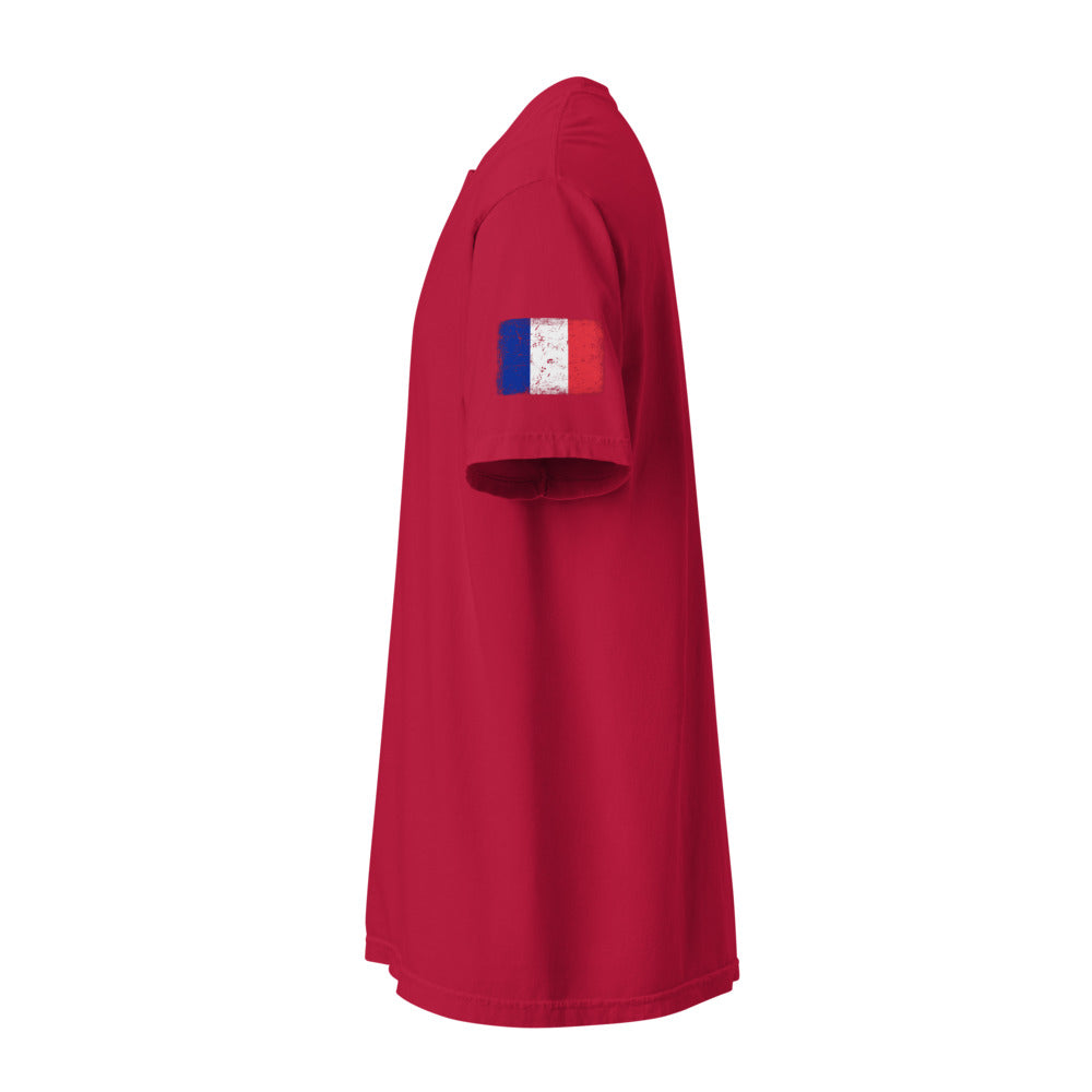 France Flag Tee — Sleeve — Red