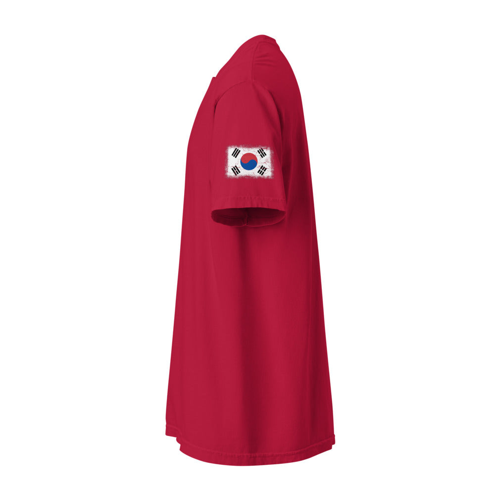 South Korea Flag Tee — Sleeve — Red