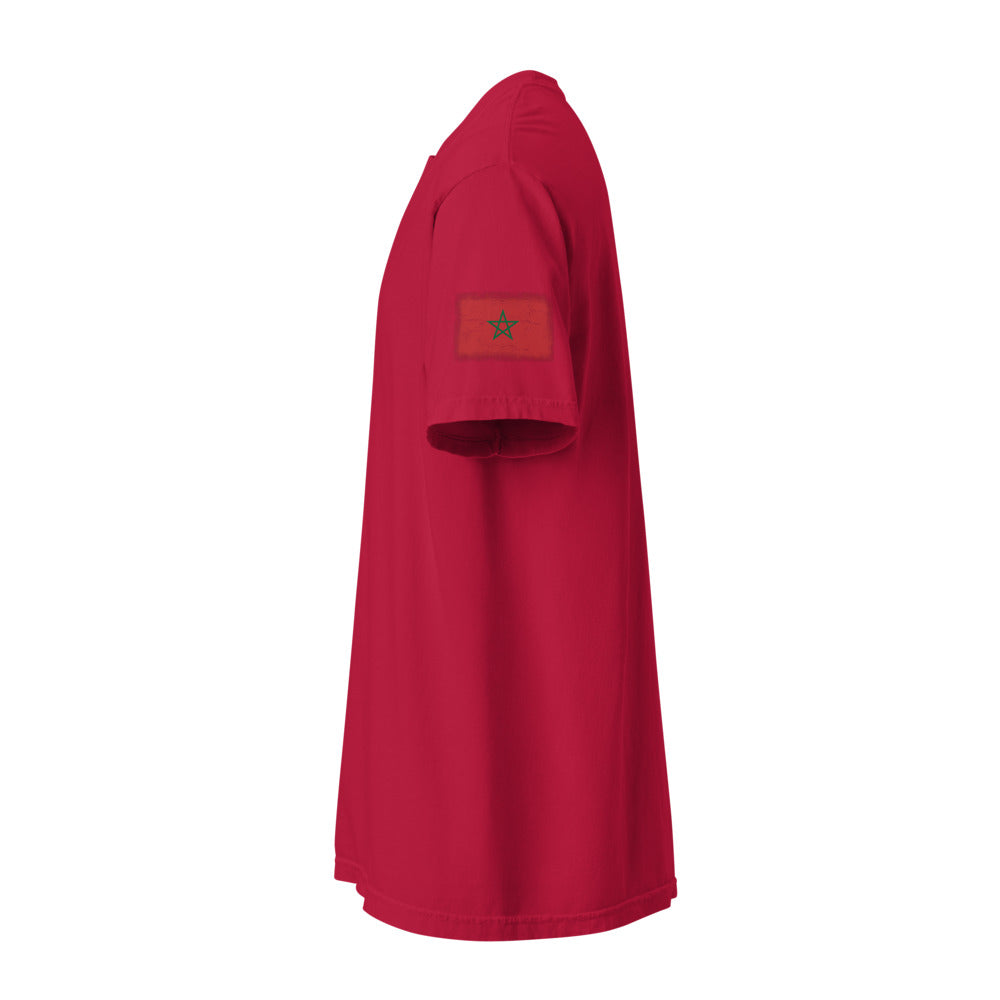Morocco Flag Tee — Sleeve — Red