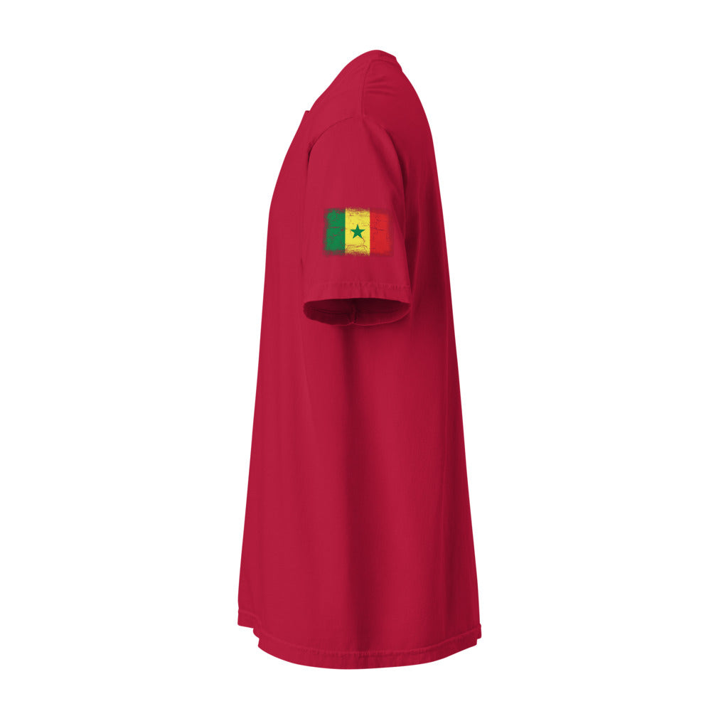 Senegal Flag Tee — Sleeve — Red