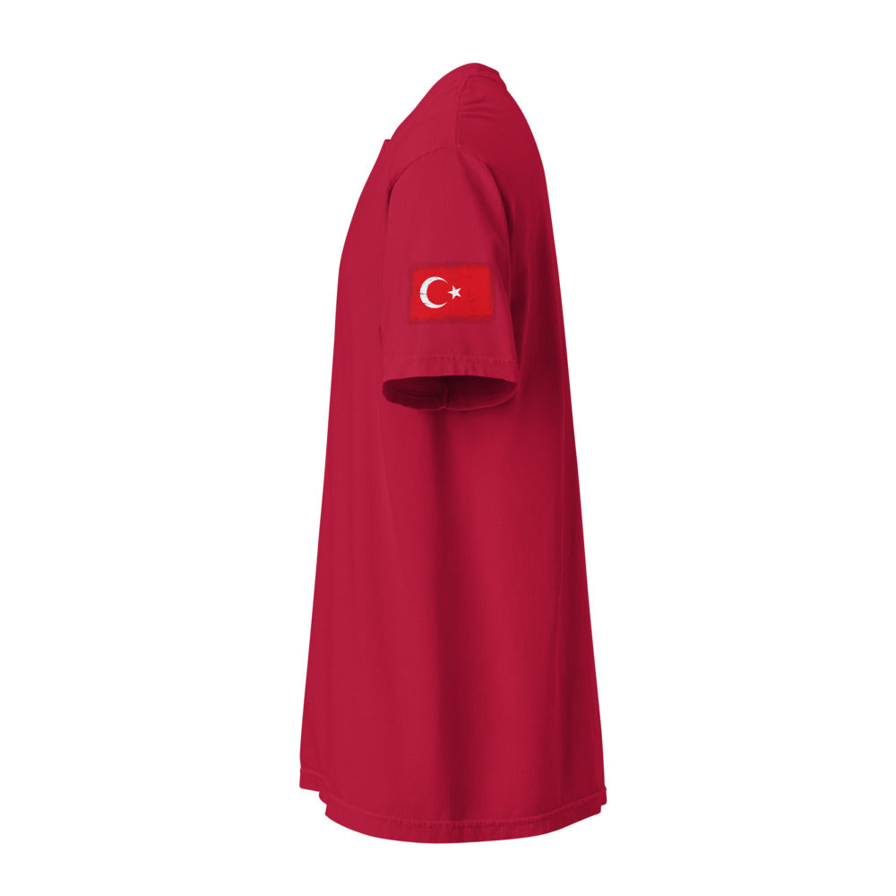 Türkiye Flag Tee — Sleeve — Red